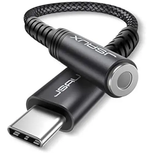 USB Type C to 3.5mm Female Headphone Jack Adapter, JSAUX USB C to Aux Audio Dongle Cable Cord Compatible with Pixel 4 3 2 XL, Samsung Galaxy S20 Ultra Z Flip S20+ Note 10 S10 S9 Plus, iPad Pro(Black) USB Type C to 3.5mm Female Headphone Jack Adapter, JSAUX USB C to Aux Audio Dongle Cable Cord Compatible with Pixel 4 3 2 XL, Samsung Galaxy S20 Ultra Z Flip S20+ Note 10 S10 S9 Plus, iPad Pro(Black)