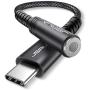 USB Type C to 3.5mm Female Headphone Jack Adapter, JSAUX USB C to Aux Audio Dongle Cable Cord Compatible with Pixel 4 3 2 XL, Samsung Galaxy S20 Ultra Z Flip S20+ Note 10 S10 S9 Plus, iPad Pro(Black)