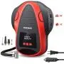 TEROMAS Tire Inflator Air Compressor, Portable DC/AC Air Pump for Car Tires 12V DC and Other Inflatables at Home 110V AC, Digital Electric Tire Pump with Pressure Gauge