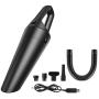 Hand Vacuum Cordless Rechargeable, Leyeet 120W 4000 PA Powerful Suction Handheld Vacuum with 2200mAh Lithium Battery, Wet Dry Portable Vacuum Cleaner for Car, Pet Hair, Dust, Home, Black