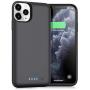 Battery Case for iPhone 11 Pro Max,Upgrade 7800mAh Portable Charging Case for iPhone 11 Pro Max Rechargeable Backup External Battery Pack Extended Battery Protective Charger Case(6.5inch)-Black