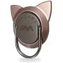 Finger Ring for Magnetic Car Mount,Metal Cell Phone Finger Holder Stand, Pop 360 Rotation Cat Shape Grip Socket Kickstand for iPhone X 7 8 Plus 6 6S SE, Samsung Galaxy Note 8 S8 S7 Tablet (Rose Gold)