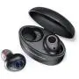 Bluetooth Earbuds Wireless, POWERADD S9 Noise Cancelling TWS Ear Buds with Microphone and True BT 5.0 IPX7 Waterproof in-Ear Headphones, Ergonomic Bass Stereo Earphones with Charging Case, Black