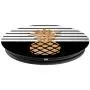 Golden Pineapple On Stripes White And Black Design PopSockets Grip and Stand for Phones and Tablets Golden Pineapple On Stripes White And Black Design PopSockets Grip and Stand for Phones and Tablets