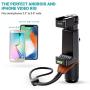 Movo Smartphone Video Rig with Shotgun Microphone, Grip Handle, Wrist Strap for iPhone 5, 5C, 5S, 6, 6S, 7, 8, X, XS, XS Max, 11, 11 Pro, Samsung Galaxy, Note and More