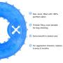 NWK Freezable Pet Teether Cooling Chew Toy for Dogs Teething Toy for Puppies, Fit with Treats