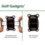Golf Gadgets - Swing Recording System | Golf Cart or Pull Cart Mount for Smartphone. Compatible with iPhones, Samsung Galaxy, HTC, Any Phone. (Bar Mount)