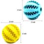 Youngever 2 Pack Dog Ball Toys for Pet Tooth Cleaning, Chewing, Fetching, IQ Treat Ball Food Dispensing Toys