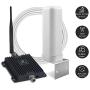Cell Phone Signal Booster for Home and Office - Dual Band 700MHz Cellular Repeater for AT&T, Verizon and T-Mobile 4G LTE - Enhance Your Indoor Data and Voice Over LTE (Band 12/17/13)