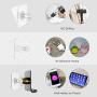 Wall Mount Phone Holder - Tryone Wall Phone Holder Mount with 2Pcs Adhesive Strip,Update Version Wall Phone Mount for Bathroom,Kitchen,Office and More,Compatible with All Phones and Mini Tablet