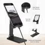 Cell Phone Stand, Angle Height Adjustable Cell Phone Stand for Desk, Foldable & Portable Desktop Phone Holder Cradle Dock, Thick Case Friendly Phone Holder Stand for iPad, All Phones, Tablets, Switch Cell Phone Stand, Angle Height Adjustable Cell Phone Stand for Desk, Foldable & Portable Desktop Phone Holder Cradle Dock, Thick Case Friendly Phone Holder Stand for iPad, All Phones, Tablets, Switch