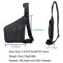 Strangefly Chest Sling Bag for Men Anti-Theft Pocket Side Crossbody Shoulder Daypack