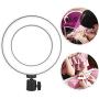 Fill Light, ABS & Metal 6.5 inch LED Live Streaming Ring Light Studio Photography Selfie Tattoo Fill Light(Color: Black)