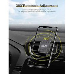 Phone Car Holder, SPARIN Universal Magnetic Car Phone Holder Mount for iPhone 11/11 Pro / 11 Pro Max/XS/X/SE 2, Samsung Galaxy S20 / S20 Plus/Note 10 and More, 360° Rotation