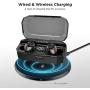 Letscom Wireless Earbuds, Bluetooth 5.0 Headphones IPX6 Sweat Proof, 80 Hours Playtime with Wireless Charging Case, HD Stereo Built-in Mic in-Ear Sports Earphones for Running Gym Workout