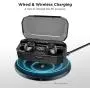 Letscom Wireless Earbuds, Bluetooth 5.0 Headphones IPX6 Sweat Proof, 80 Hours Playtime with Wireless Charging Case, HD Stereo Built-in Mic in-Ear Sports Earphones for Running Gym Workout