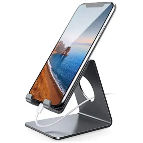 Lamicall Cell Phone Stand, Phone Dock : Cradle, Holder, Stand Compatible with Switch, All Android Smartphone, Phone 11 Pro Xs Xs Max Xr X 8 7 6 6s Plus 5 5s 5c Charging, Accessories Desk - Gray Lamicall Cell Phone Stand, Phone Dock : Cradle, Holder, Stand Compatible with Switch, All Android Smartphone, Phone 11 Pro Xs Xs Max Xr X 8 7 6 6s Plus 5 5s 5c Charging, Accessories Desk - Gray
