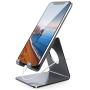 Lamicall Cell Phone Stand, Phone Dock : Cradle, Holder, Stand Compatible with Switch, All Android Smartphone, Phone 11 Pro Xs Xs Max Xr X 8 7 6 6s Plus 5 5s 5c Charging, Accessories Desk - Gray