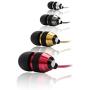 Betron B25 Earphones, Noise Isolating in-Ear Wired Headphones with Powerful Bass and Pure Sound, Tangle-Free, Compatible with iPhone, iPad, iPod, Samsung Smartphones and Tablets, Black
