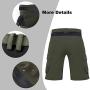 Ally Mens Mountain Bike Shorts Padded MTB Shorts Baggy Cycling Bicycle Bike Shorts with Padding Wear Relaxed Loose-fit