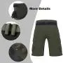 Ally Mens Mountain Bike Shorts Padded MTB Shorts Baggy Cycling Bicycle Bike Shorts with Padding Wear Relaxed Loose-fit