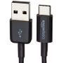 AmazonBasics USB Type-C to USB-A 2.0 Male Charger Cable, 6 Feet (1.8 Meters), Black