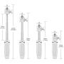 Mini Portable Camera Tripod, for iPhone/Samsung/Google Smartphone Clamp/Action Cam, Lightweight White Handle Travel Tripod, 1/4" Vlog Camera Table Tripod Stand Video Shooting Photography Accessories