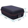 LTGEM EVA Hard Case for DJI Osmo Action Cam Digital Camera with 4 Moveable Dividers