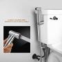 Handheld Bidet Toilet Sprayer Kit, ALLOMN Premium Stainless Steel Baby Cloth Diaper Washer Shower Sprayer for Toilet Seat Cleaning Bathroom Floors Personal Hygiene