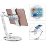 Suptek Aluminum Tablet Desk Stand for iPad, iPhone, Samsung, Asus and More 4.7-11 inch Devices, 360° Flexible Cell Phone Holder Mount, Good for Bed, Kitchen, Office (YF208DW)