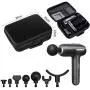 Massage Gun Muscle Neck Back Shoulder Massager- Handheld Deep Tissue Percussion Massager, Rechargeable Powerful Massager with 7 Massage Head Attachments & Portable Bag(Black) Massage Gun Muscle Neck Back Shoulder Massager- Handheld Deep Tissue Percussion Massager, Rechargeable Powerful Massager with 7 Massage Head Attachments & Portable Bag(Black)