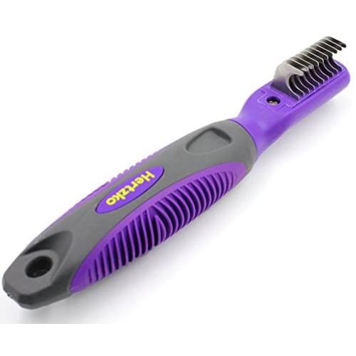 Hertzko Mat Remover Grooming Comb Suitable for Dogs, Cats, Small Animals - Great Tool for Removing Tangles, Mats, Knotted or Dead Hair