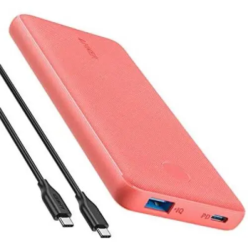 Anker PowerCore Slim 10000 PD 10000mAh Portable Charger USB-C Power Delivery (18W) Power Bank for iPhone 8/8+/X/XS/XR/XS Max, Samsung Galaxy S10, Pixel 3/3XL, iPad Pro 2018, and More (Terracotta Rose) Anker PowerCore Slim 10000 PD 10000mAh Portable Charger USB-C Power Delivery (18W) Power Bank for iPhone 8/8+/X/XS/XR/XS Max, Samsung Galaxy S10, Pixel 3/3XL, iPad Pro 2018, and More (Terracotta Rose)