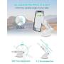 REDBEAN Wireless Car Charger 15W Qi Fast Charging Auto Clamping Mount Windshield Dashboard Air Vent Phone Holder Compatible with iPhone 11 Pro Max XS XR X 8 Plus Samsung S10 S9 S8(Pure White)