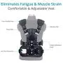 FLYCAM Vista-II Stabilizing Arm & Vest for Handheld Camera Video Steadycam Stabilizer Upto 15kg/33lbs | Professional Stabilization Body Mount System for DSLR Camera Stabilization (VSTA-II-AV)