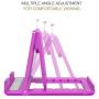 MoKo Phone/Tablet Stand, Foldable Desktop Holder Fit with iPhone 11 Pro Max/11 Pro/11, iPhone Xs/Xs Max/Xr/X, iPhone SE 2020, iPad Pro 11 2020/10.2/Air 3/Mini 5, Galaxy S20 6.2", Purple