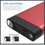 Power Bank 30000mAh 2USB Ports/Flashlight Portable Phone Charger Quick Charge Phone Tablet(RED_30000mAh)