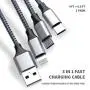Blue 4ft+6.6ft 2pack 3in1 Cable 3A Multiple Devices Phone Connector Universal USB Charger Cord Adapter Compatible with Cell Phone Note Tablets and More Blue 4ft+6.6ft 2pack 3in1 Cable 3A Multiple Devices Phone Connector Universal USB Charger Cord Adapter Compatible with Cell Phone Note Tablets and More