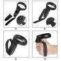 HIJIAO Hand Grip Straps Accessories for Oculus Quest, Rift S VR Gaming Headset Controller(Black (1 Pair))