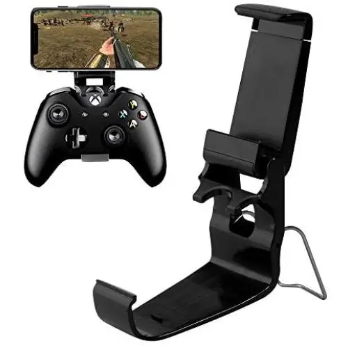 ONESING Controller Phone Clip Foldable Mobile Phone Holder Xbox One Controller Clip for Phone Game Controller Smartphone Clamp Game Clip for Microsoft Xbox One S, Xbox One X, Steelseries Nimbus ONESING Controller Phone Clip Foldable Mobile Phone Holder Xbox One Controller Clip for Phone Game Controller Smartphone Clamp Game Clip for Microsoft Xbox One S, Xbox One X, Steelseries Nimbus