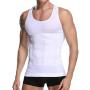 HANERDUN Mens Body Shaper Slimming Shirt Compression Vest Elastic Slim Shapewear