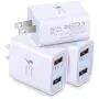 QC 3.0 Wall Charger, Costyle 3 Pack 30W Dual 2 Ports Adaptive Fast Charging Power Adapter (Quick Charge QC 3.0 & 5V 2.4A) Compatible for iPhone 11 XR X 8 Plus, Samsung Note 9 8,HTC 11 10,Tablet(White) QC 3.0 Wall Charger, Costyle 3 Pack 30W Dual 2 Ports Adaptive Fast Charging Power Adapter (Quick Charge QC 3.0 & 5V 2.4A) Compatible for iPhone 11 XR X 8 Plus, Samsung Note 9 8,HTC 11 10,Tablet(White)