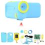 Portable Kids DV Camera, Mini DV Camcorder Durable Children Camera Educational Puzzle Toy Without Battery, for Kids Brain Development, Photography Lover (Blue)