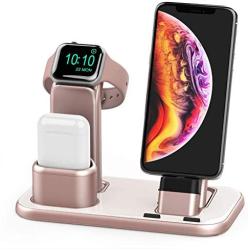 Beacoo Upgraded 3 in 1 Charging Stand for iWatch Series 5/4/3/2/1, Charging Station Dock Compatible with Airpods Pro/1/2 iPhone 11/pro/max/Xs/X Max/XR/X/8/8Plus/7/6S(Charger & Cables Required)