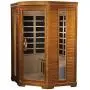 DYNAMIC SAUNAS AMZ-DYN-6225-02 Bilbao 2-Person Corner Far Infrared Sauna DYNAMIC SAUNAS AMZ-DYN-6225-02 Bilbao 2-Person Corner Far Infrared Sauna