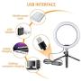 Ring Light with Tripod Stand 10.2" Selfie Ring Light with Phone Holder and Bluetooth Remote, LED Circle Light for Makeup/YouTube/Photography/Camera/Vlog/Blogging Compatible with Android iPhone