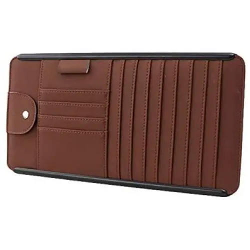 Helen-Box - Auto Sunshade Storage Bag Car Sun Visor CD Holder Car Sunshade Cover Card Bag Mobile Phone Bag Multi Function Wallet Accessories Helen-Box - Auto Sunshade Storage Bag Car Sun Visor CD Holder Car Sunshade Cover Card Bag Mobile Phone Bag Multi Function Wallet Accessories