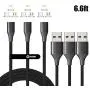 NetDot Magnetic Charging Cable,Gen10 3 in 1 Nylon Braided Fast Charging Magnetic Cable with LED Compatible Micro USB & USB-C Smartphones and i-Product (6.6ft/3 Pack Black) NetDot Magnetic Charging Cable,Gen10 3 in 1 Nylon Braided Fast Charging Magnetic Cable with LED Compatible Micro USB & USB-C Smartphones and i-Product (6.6ft/3 Pack Black)