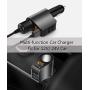 Car Charger,Multi USB Cigarette Lighter Adapter,Socket Splitter with 3 USB and Voltage Meter,Compatible for iPhone,iPad,Apple Watch,Airpods,Samsung,LG,HTC,GPS,Android Phone (Black)