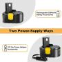 Cordless Tire Inflator Air Compressor, 12V 150PSI Portable Tire Pump with Digital LCD LED Light, 2200mAh Rechargeable Battery, Car Power Adapter - Auto Air Pump for Car Tires and Other Inflatables